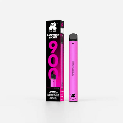 900 Raspberry Lychee Disposable Vape - 5% Nicotine 50mg