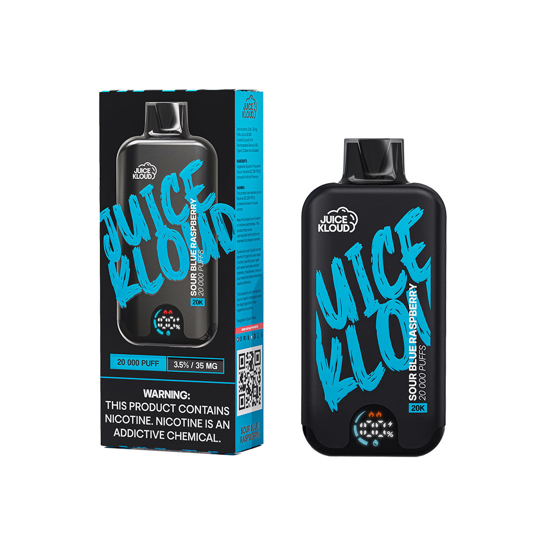 Juice Kloud® Sour Blue Raspberry 20 000 Puff Vape – E-XHALE