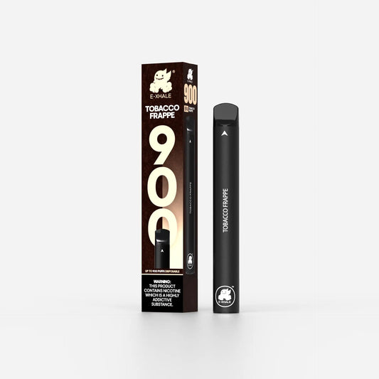 900 Tobacco Frappe Disposable Vape - 5% Nicotine 50mg - E-XHALE