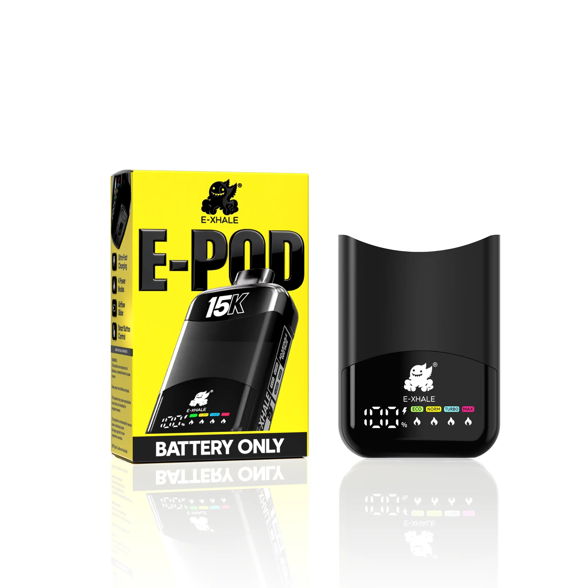 E-XHALE 15K E-Pod Battery: Smartest, Best Longest-Lasting Vape E-XHALE 15K E-Pod Battery: Smartest, Best Longest-Lasting Vape