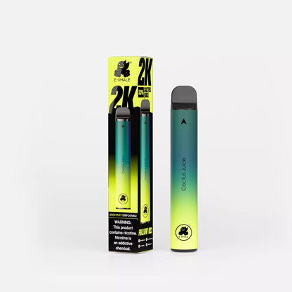 E-XHALE 2000 Puff Cactus Juice - Citrus and Lemonade - 3.5%/35mg Strength - Single-use Disposable Vape