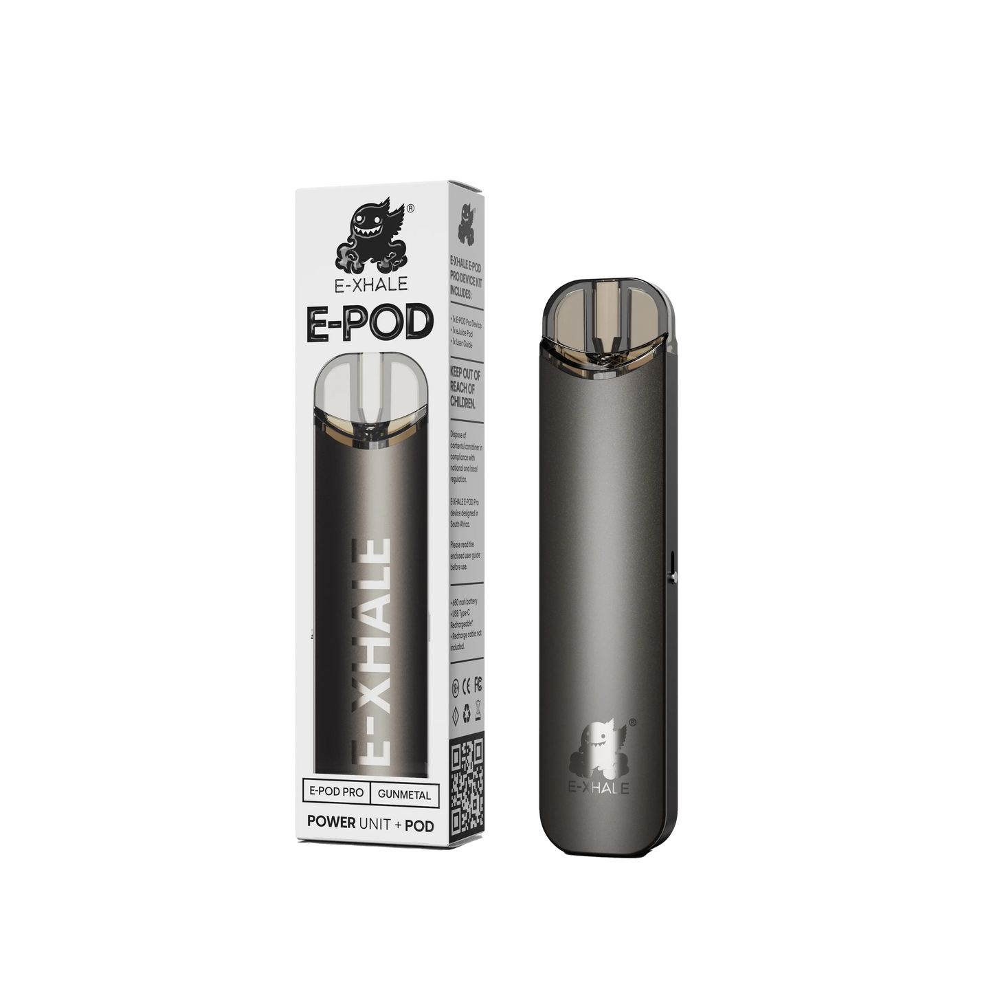 Gunmetal | E-Pod Pro Device Kit: 650mAh