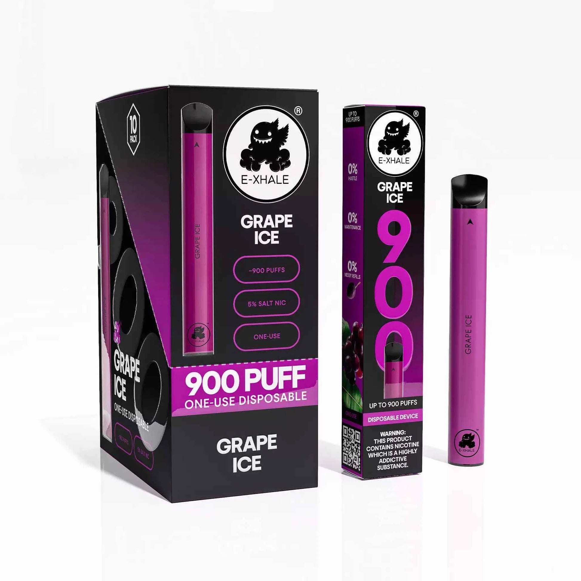E-XHALE Grape Ice Disposable Vape (900 Puffs) - 5%/50mg - Shop Now E-XHALE Grape Ice Disposable Vape (900 Puffs) - 5%/50mg - Shop Now
