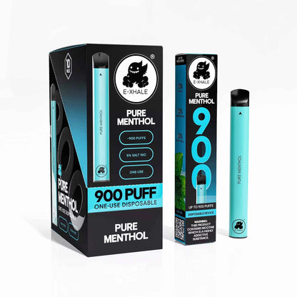 E-XHALE Pure Menthol Disposable Vape (900 Puffs) - 5%/50mg - Shop Now E-XHALE Pure Menthol Disposable Vape (900 Puffs) - 5%/50mg - Shop Now