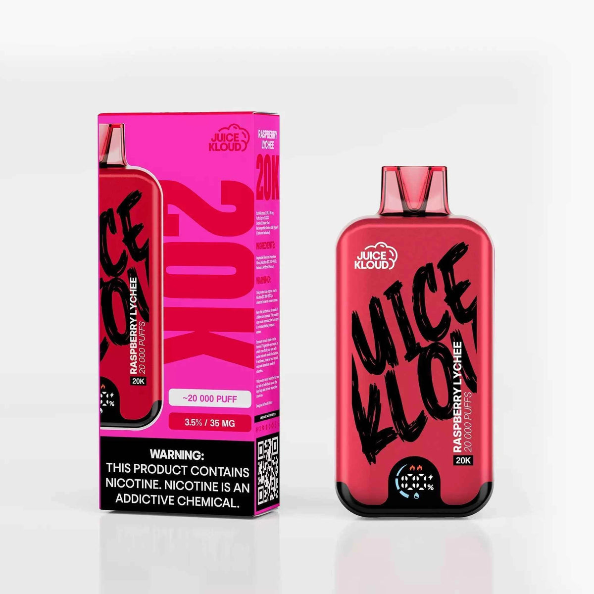 Vape Raspberry Lychee Juice Kloud® Raspberry Lychee 20 000 Puff Vape – E-XHALE
