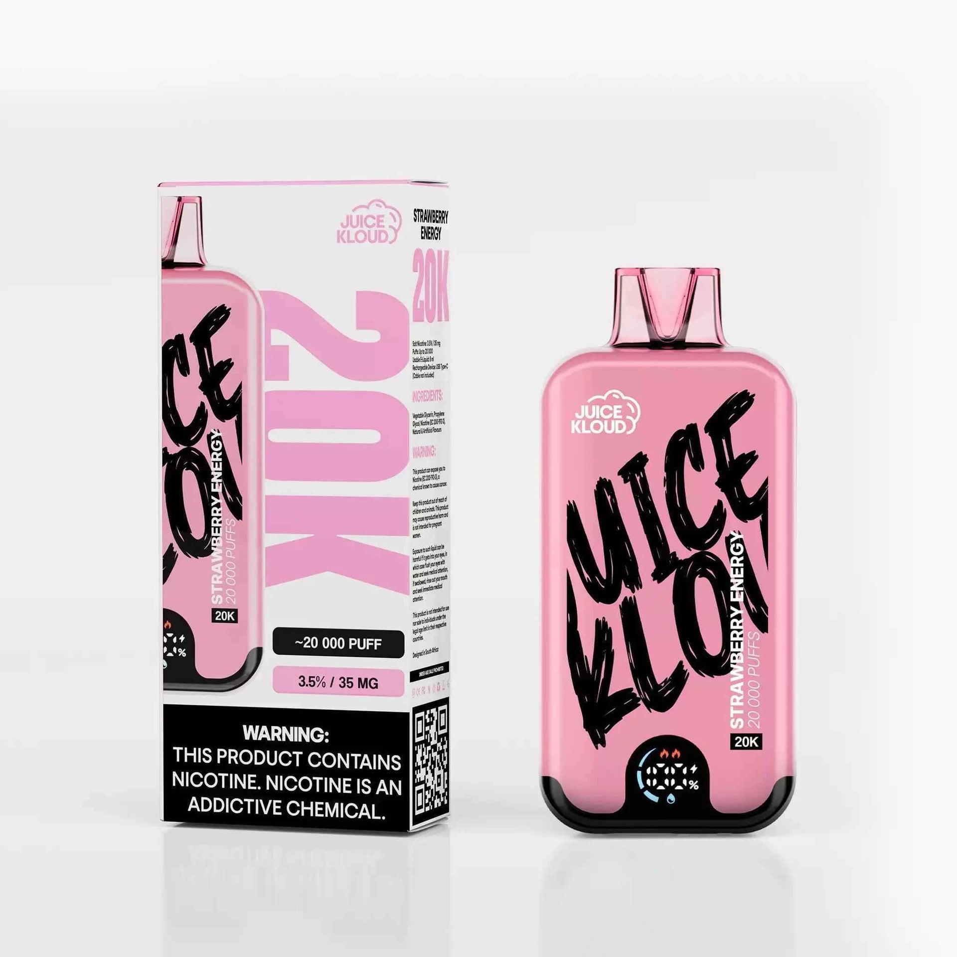 JK20K Strawberry Energy 3.5% - Rechargeable Disposable